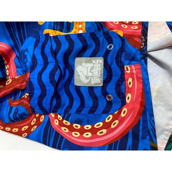Trunkers Limited Edition Men Swim Trunks Lined Octopus Surf Truck Shorts 2XL - Picture 9 of 9
